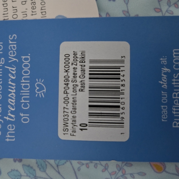 Ruffel Butt's Size 10 girls Rash Guard 2 piece bathing suite - Picture 5 of 11